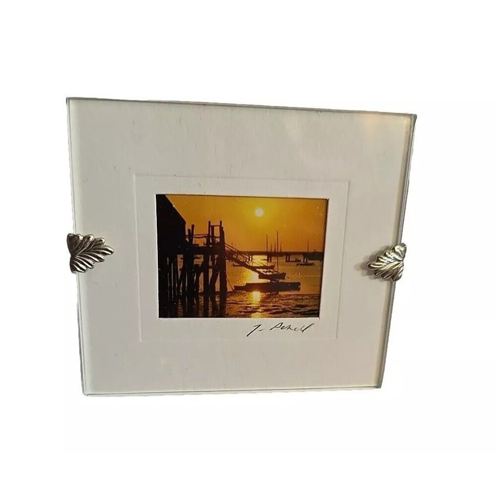 Miniature Picture Frame, Sunrise Signed By Artist Jean Schnell